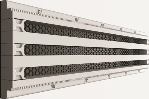 Щелевые безрамочные вентиляционные решётки OSGA  Серии CIRCLE SQUARE LINE