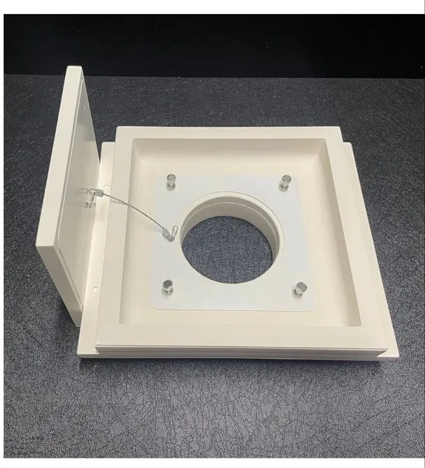 Встраиваемый гипсовый диффузор OSGA 250x250/Ø100