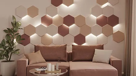 Соты световые 3Д панели LED