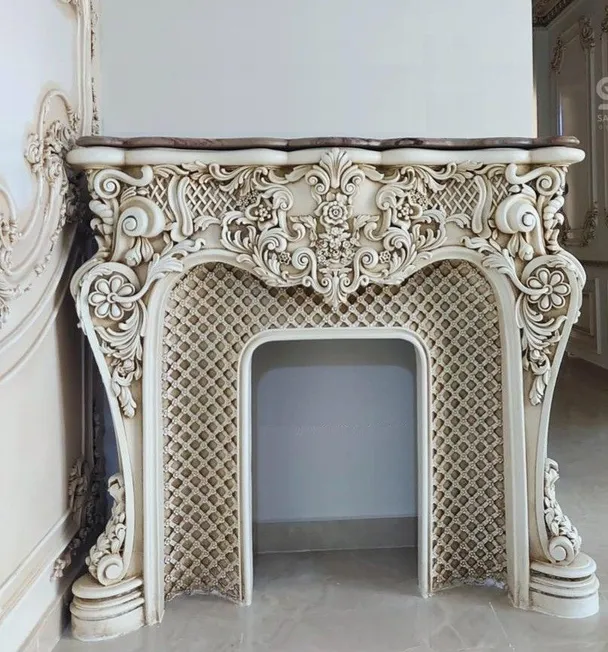 Каминный портал гипсовый КН4