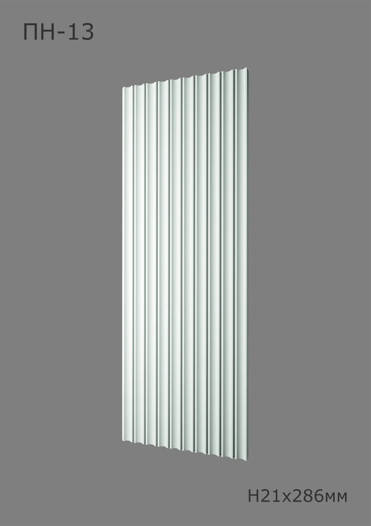 Райс ПН-13 Ширина 286мм. Глубина 21мм. Высота 1000мм.