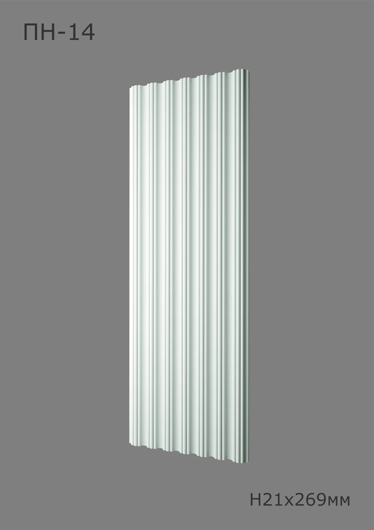 Брендик  ПН-14 Ширина 269мм. Глубина 21мм. Высота 1000мм.