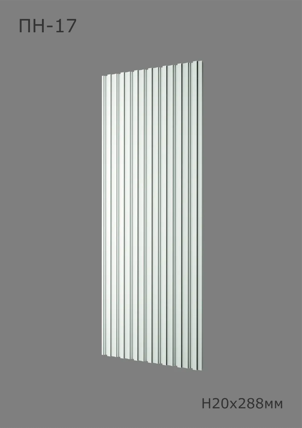 Линии ПН-17 Ширина 288мм. Глубина 20мм. Высота 1000мм. 