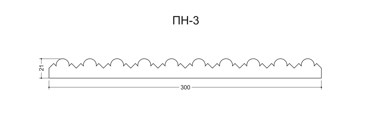 Восход ПН-3 Ширина 300мм. Глубина 21мм. Высота 1000мм. 