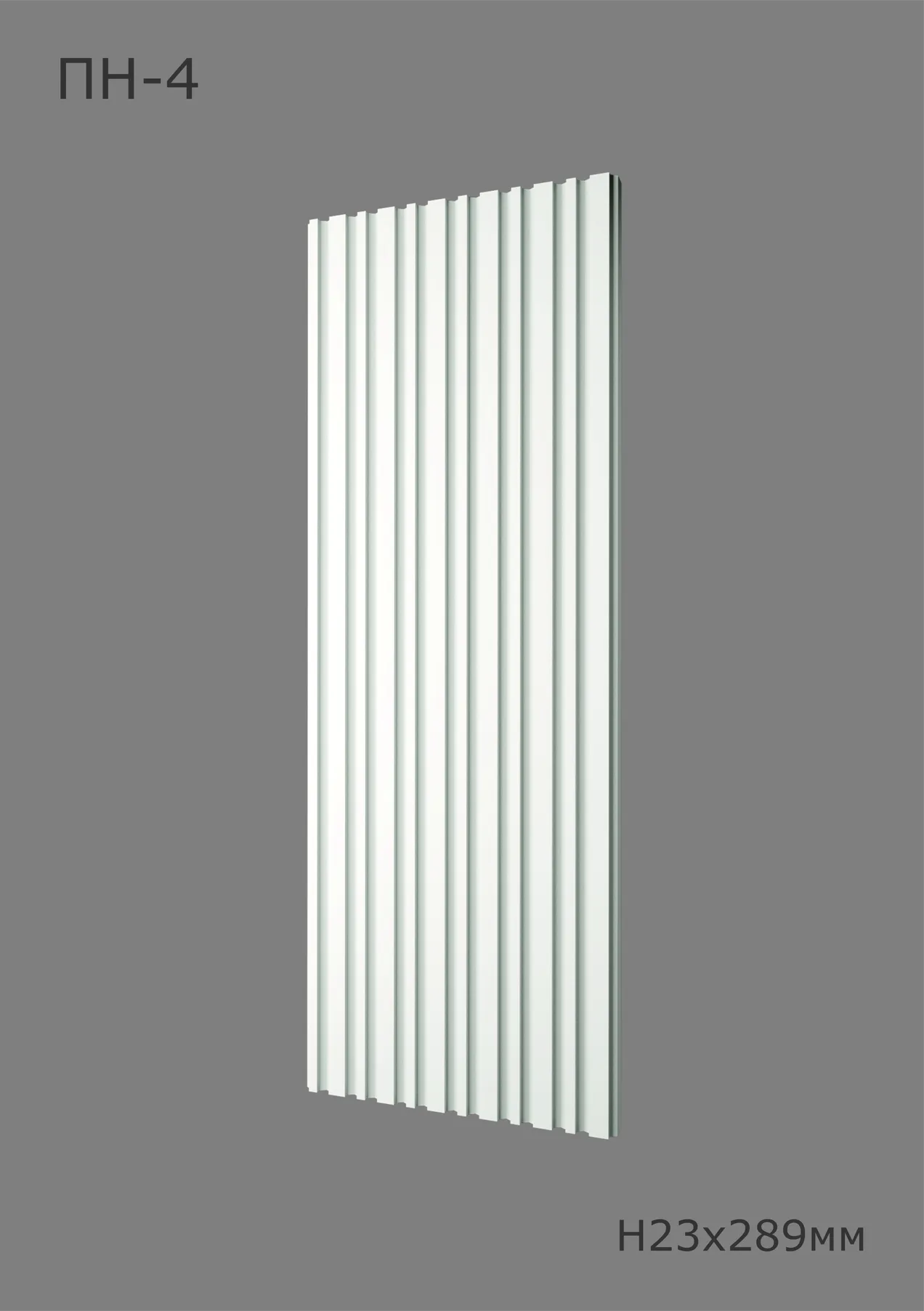 Титул ПН-4 Ширина 289мм. Глубина 23мм. Высота 1000мм. 