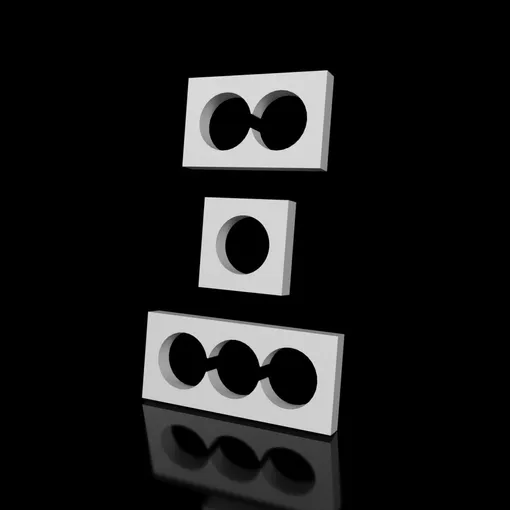 Подрозетники из гипса гладкие