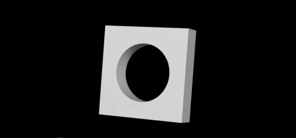 Подрозетник из гипса 9х9