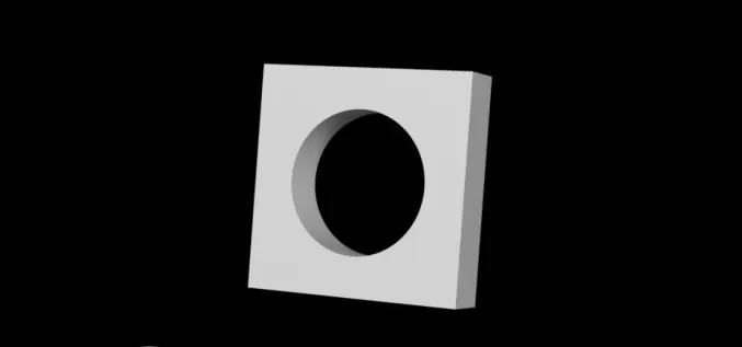 Подрозетник из гипса 9х9