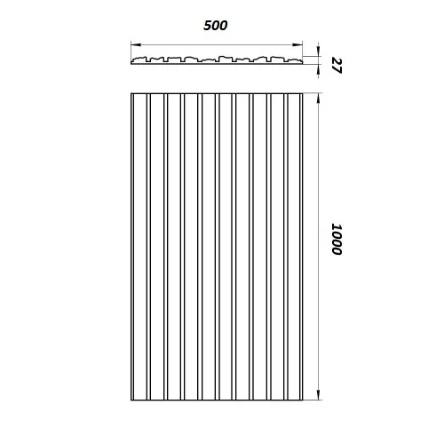 Пиленая скала реечная